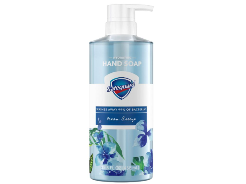 Safeguard Liquid Hand Soap, Ocean Breeze, 15.5 fl oz/458 mL