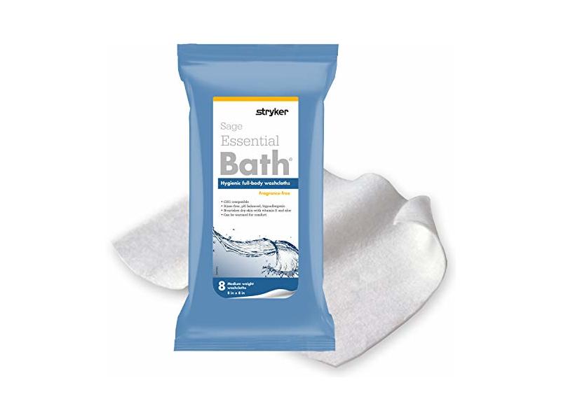 Sage Essential Bath Cleansing Washcloths, 8 Cloths