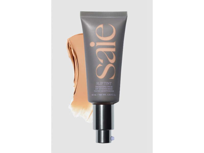 Saie Slip Tint Dewy Tinted Moisturizer, Three, SPF 35, 1.35 fl oz/40 mL