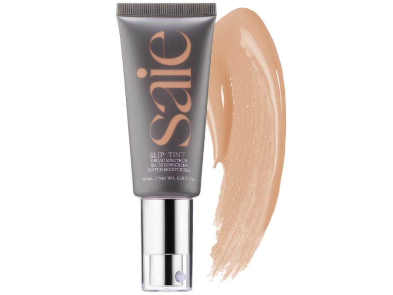 Saie Slip Tint Tinted Moisturizer, SPF 35, Four Medium, 1.35 oz/40 mL