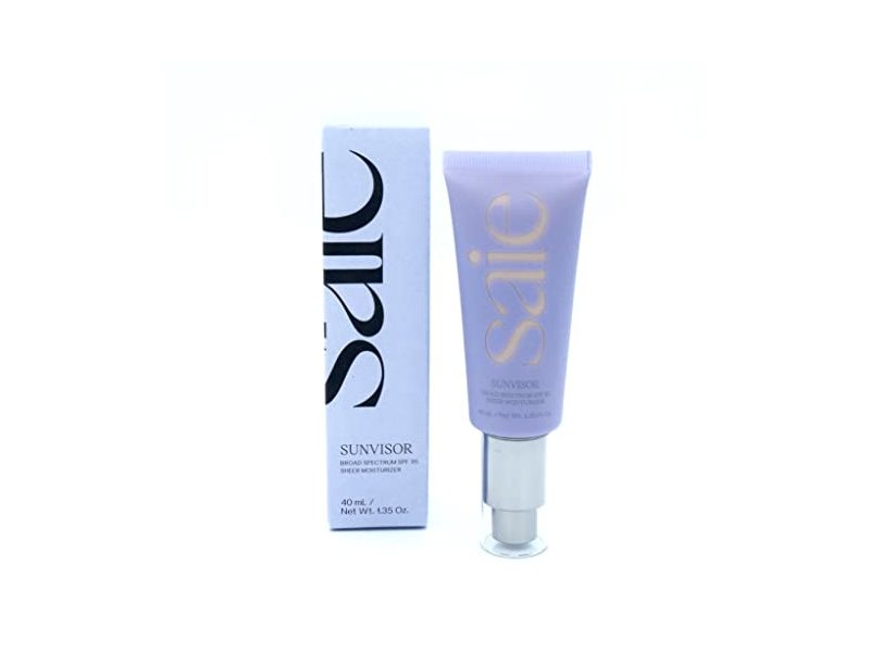 Saie Sunvisor Sheer Moisturizer, SPF 35, 1.35 oz/40 mL