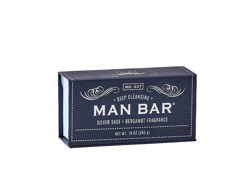 San Francisco Soap Company Deep Cleansing Man Bar, Silver Sage & Bergamot, 10 oz/283 g