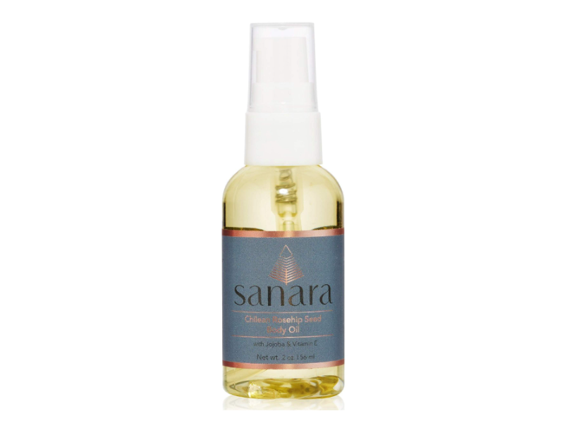 Sanara Chilean Rosehip Seed Body Oil, Jojoba & Vitamin E, 2 oz/56 mL