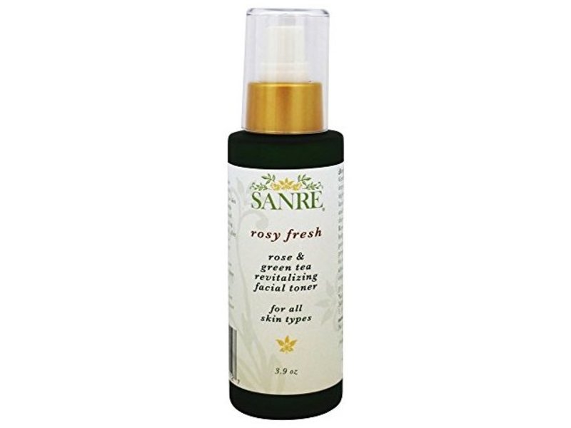 Sanre Rose & Green Tea Revitalizing Facial Toner, Rosy Fresh, 3.9 fl oz/115 mL
