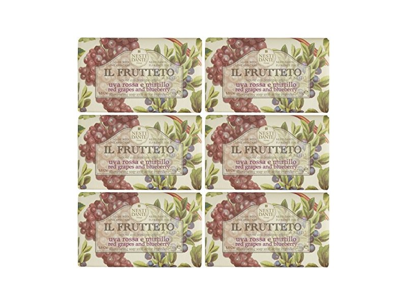 Saponeria Nesti Firenze "Uva Rossa e Mirtillo" Illuminating Soap 8.8 Ounces