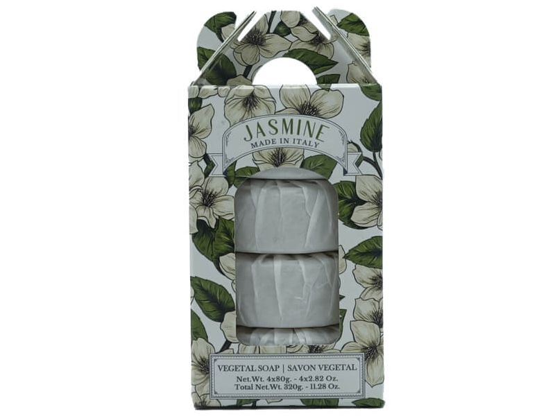 Saponificiozeni Jasmine Vegetable Soap, 11.2 oz/320 g, Pack Of 4