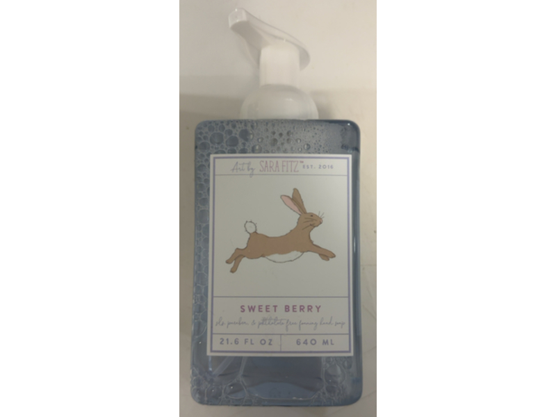 Sara Fitz Foaming Hand Soap, Sweet Berry, 21.6 fl oz/640 mL