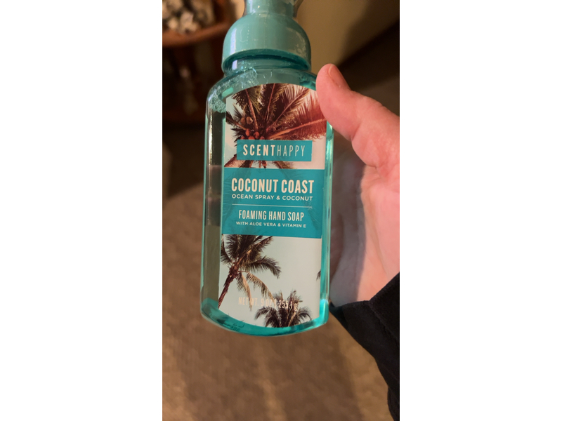 Scent Happy Coconut Coast Foaming Hand Soap, Aloe Vera & Vitamin E, 9 oz/255.1 g