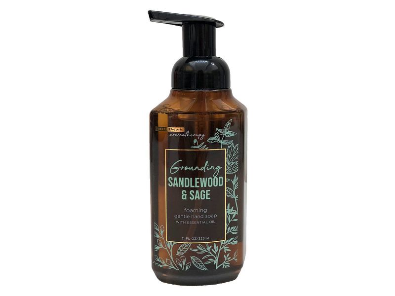 Scent Theory Aromatherapy Foaming Gentle Hand Soap, Grounding Sandlewood & Sage, 11 fl oz / 325 mL
