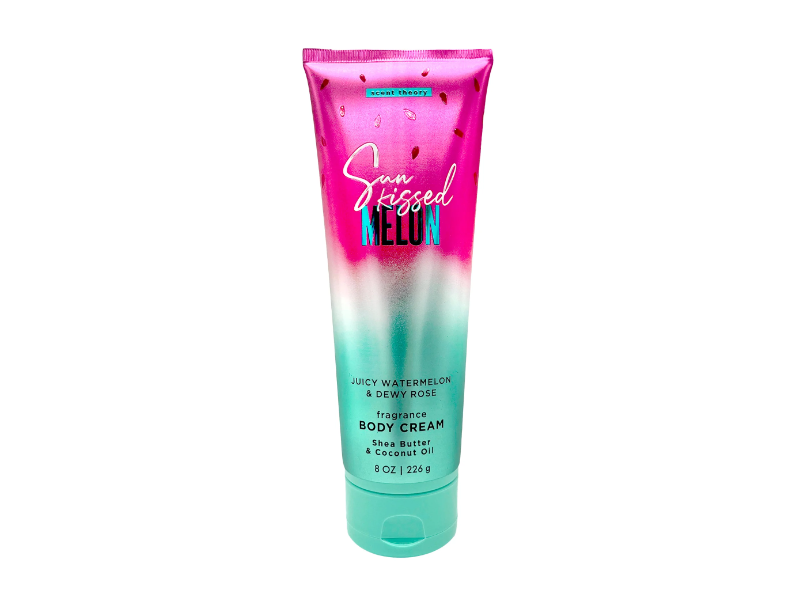 Scent Theory Sun Kissed Melon Body Cream, Shea Butter & Coocnut Oil, 8 oz/226 g