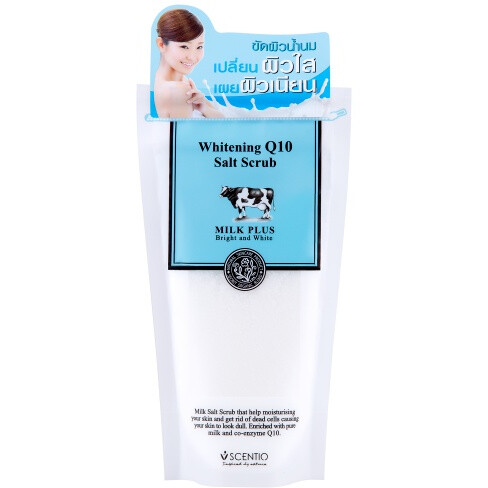Milk Plus Organic Whitening Q10 Body Bath Salt Scrub