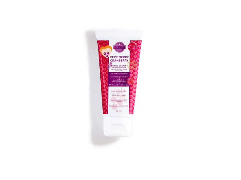 Scentsy Hand Cream, Very Merry Cranberry, 80 mL