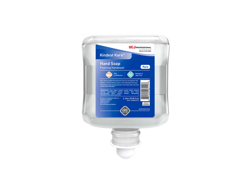 Scj Professional Kindest Kare Hand Soap, Pure, 33.8 fl oz/1 L