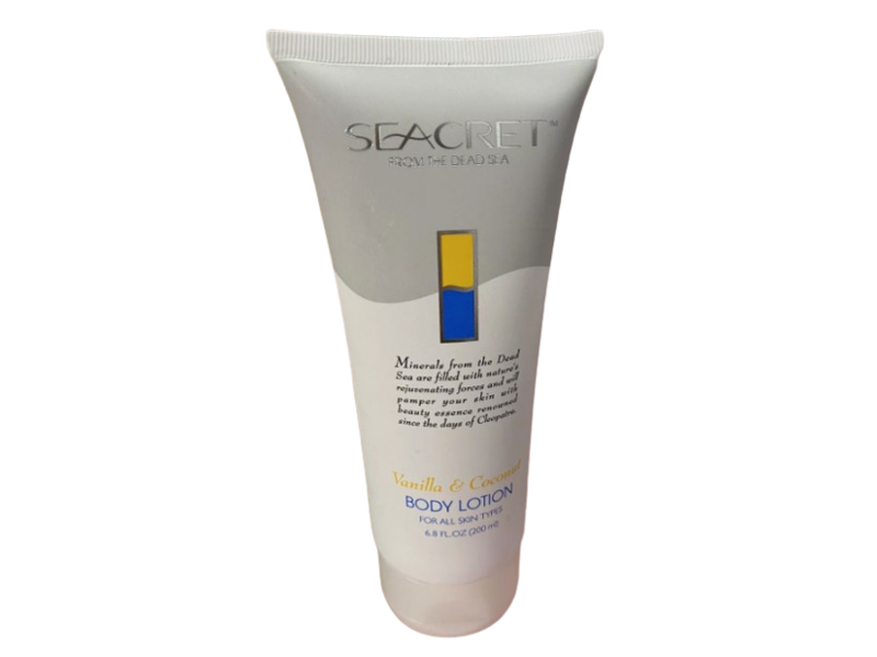 Seacret Body Lotion, Vanilla & Coconut, 6.8 fl oz/200 mL