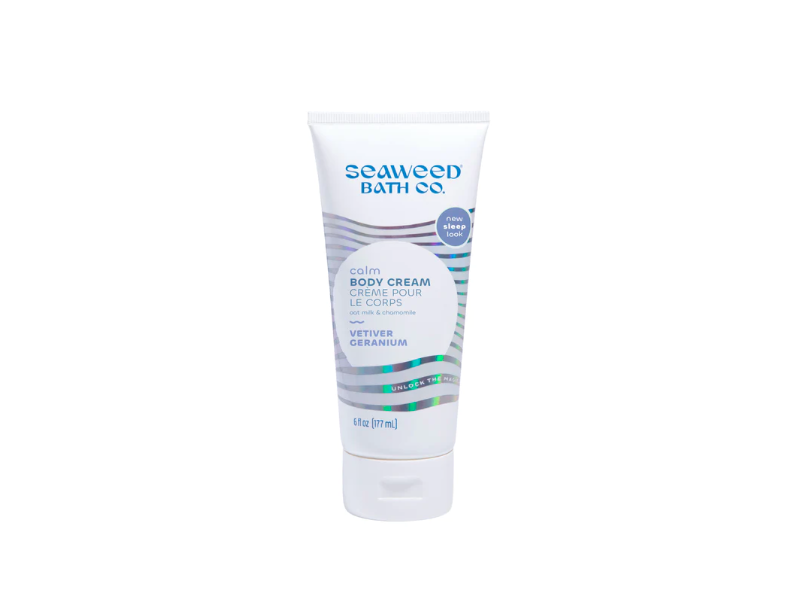 Seaweed Bath Co. Calm Body Cream, Oat Milk & Chamomile, 6 fl oz/177 mL