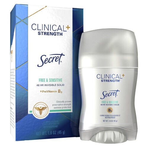 Clinical Strength Invisible Solid Antiperspirant And Deodorant, Free & Sensitive