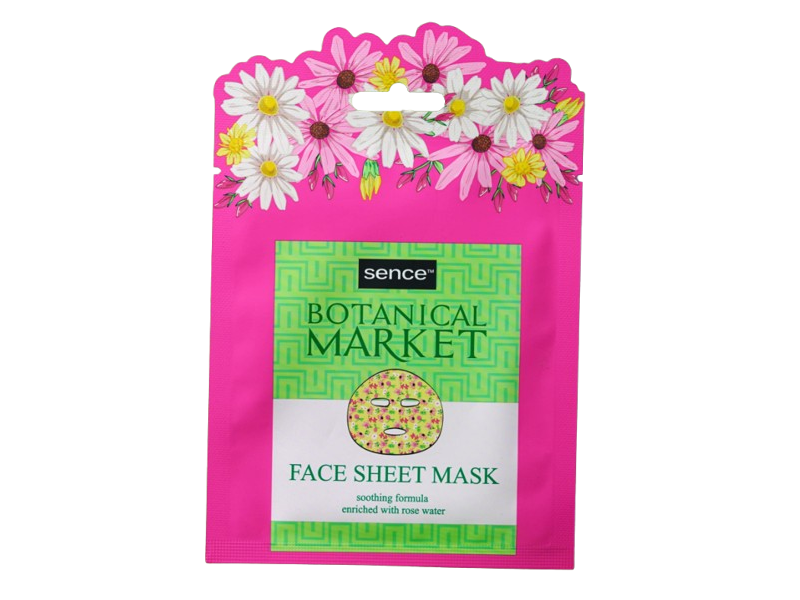 Sence Botanical Market Face Sheet Mask, Rose Water, 20 mL