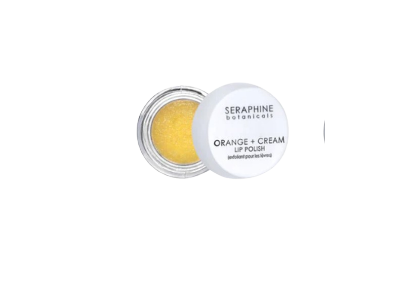 Seraphine Botanicals Lip Polish, Orange + Cream