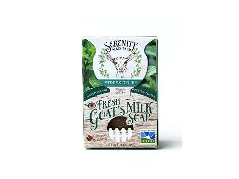 SerenityGoats Stress Relief Goat Milk Soap, 4 oz