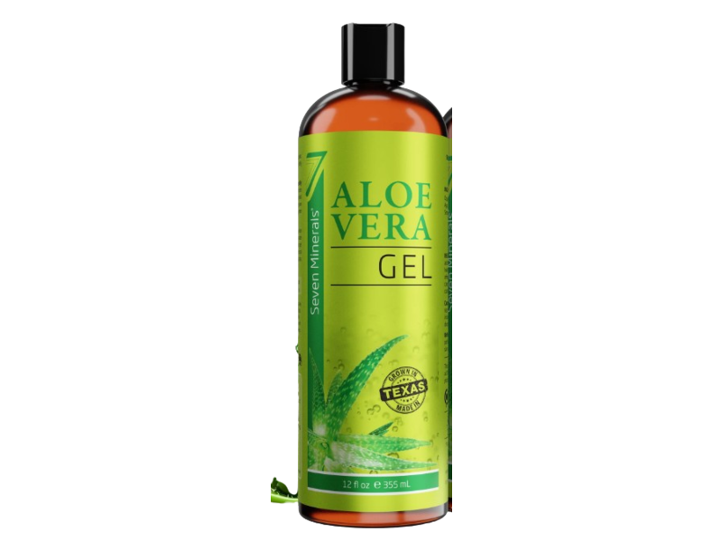 Seven Minerals Face Gel, Aloe Vera, 12 fl oz/355 mL