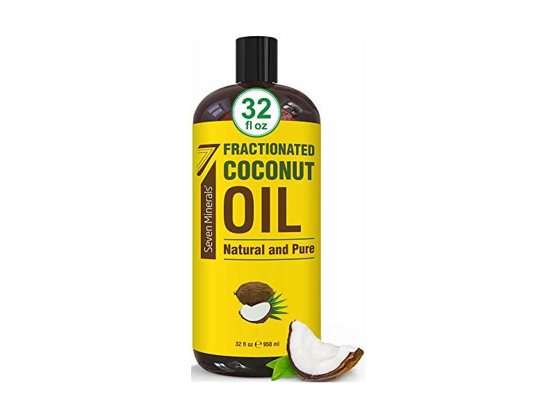 Seven Minerals Natural & Pure Fractionated Coconut Oil, 32 fl oz/950 mL
