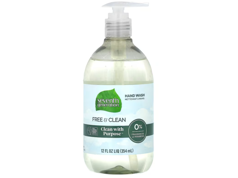 Seventh Generation Hand Wash, Free & Clean, 12 oz/354 mL