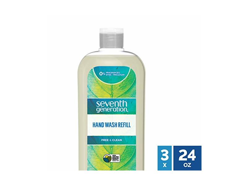 Seventh Generation Hand Wash Refill, Free & Clean Fragrance Free, 24 fl oz