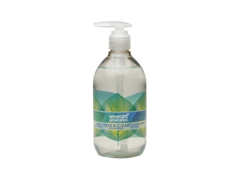 Seventh Generation Natural Hand Wash, Free & Clean Unscented, 12 fl oz (2 Pack)