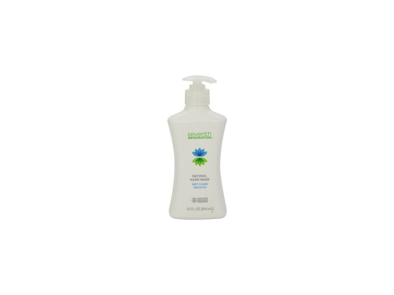 Seventh Generation Natural Hand Wash, Just Clean Unscented, 12 fl oz