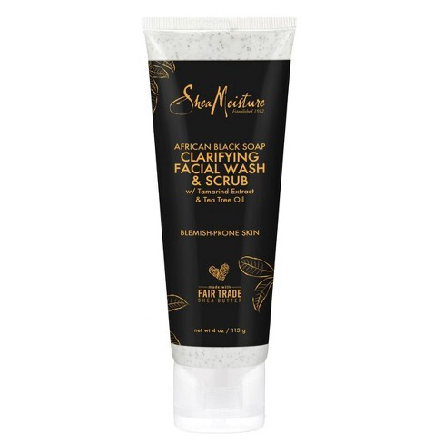 African Black Soap Clarifying Facial Wash & Scrub