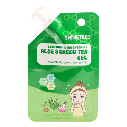 Squeeze&Go Soothing & Brightening Aloe & Green Tea Gel
