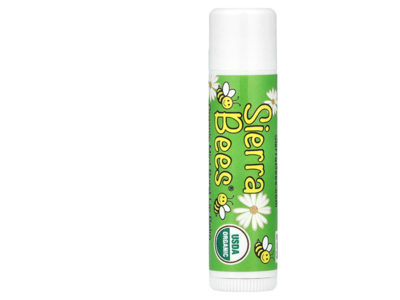 Sierra Bees Organic Lip Balm, Mint Brust, 0.15 oz/4.25 g, 4 Count