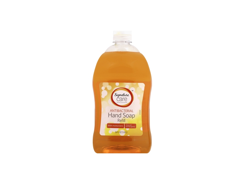 Signature Care Antibacterial Hand Soap Refill, 56 fl oz/1.65 L