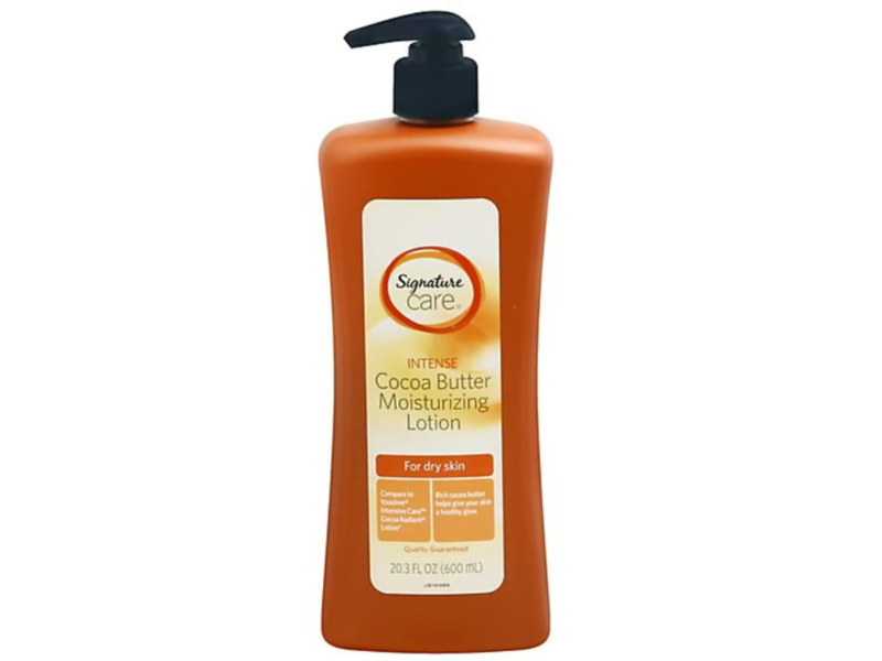 Signature Care Intense Cocoa Butter Moisturizing Lotion, Dry Skin, 20.3 fl oz/600 mL