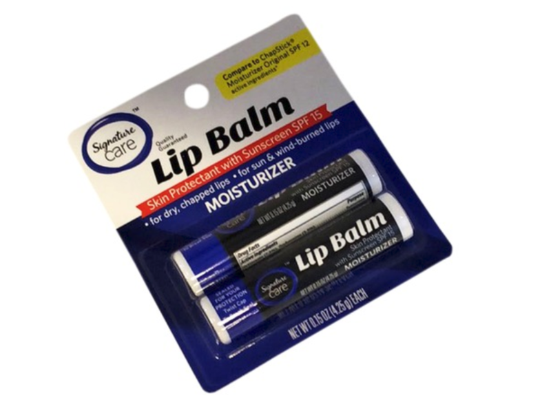 Signature Care Lip Balm Moisturizer, 0.15 (Pack of 2)