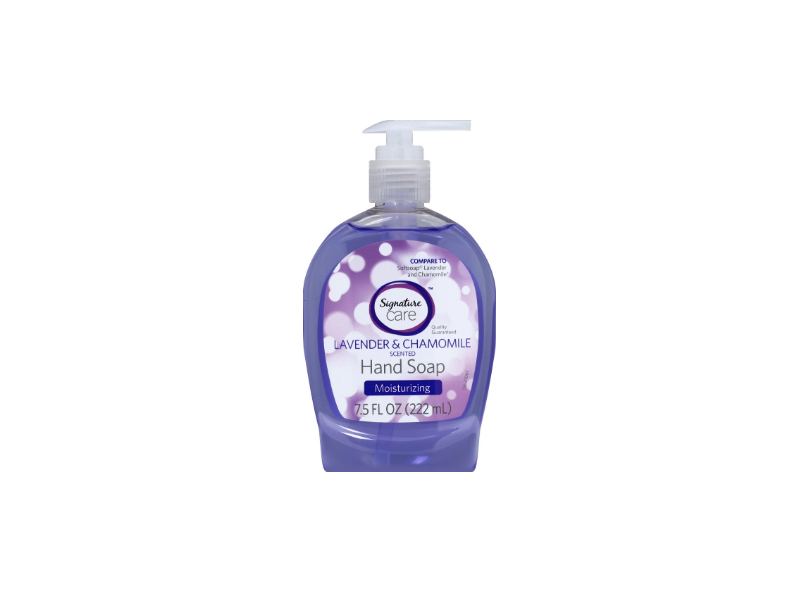 Signature Care Moisturizing Hand Soap, Lavender & Chamomile, 7.2 fl oz/222 mL