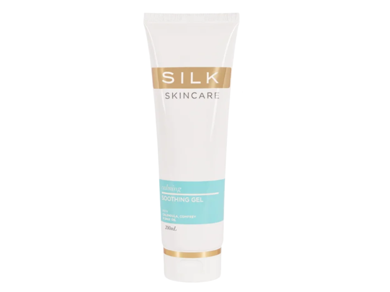 Silk Skincare Calming Soothing Gel with Calendula, Comfrey & Sage Oil, 200 mL