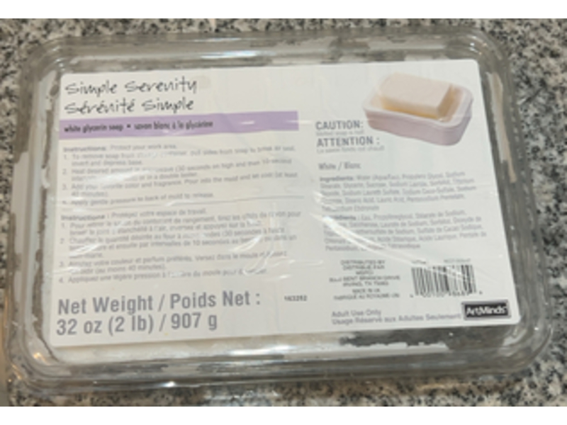Simple Serenity Glycerin Soap, White, 32 oz/907 g