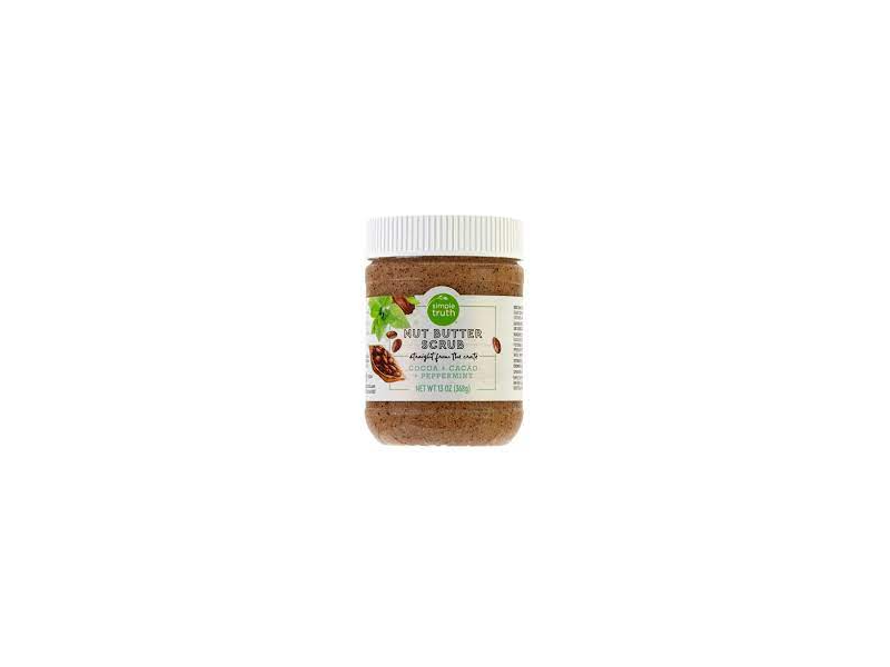 Simple Truth Nut Butter Scrub, Cocoa + Cacao + Peppermint, 13 oz/368 g