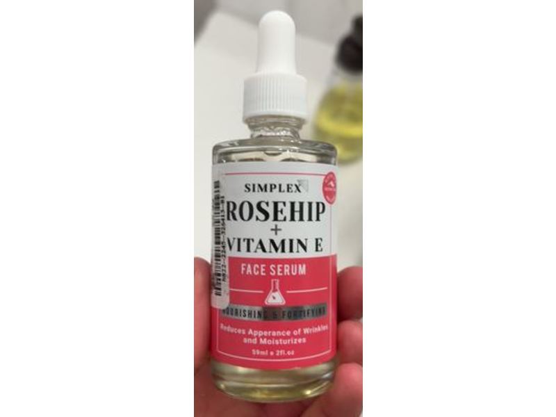 Simplex Face Serum, Rosehip + Vitamin E, 2 fl oz/59 mL
