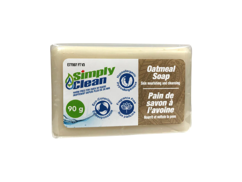 Simply Clean Skin Nourishing & Cleansing Soap, Oatmeal, 90 g