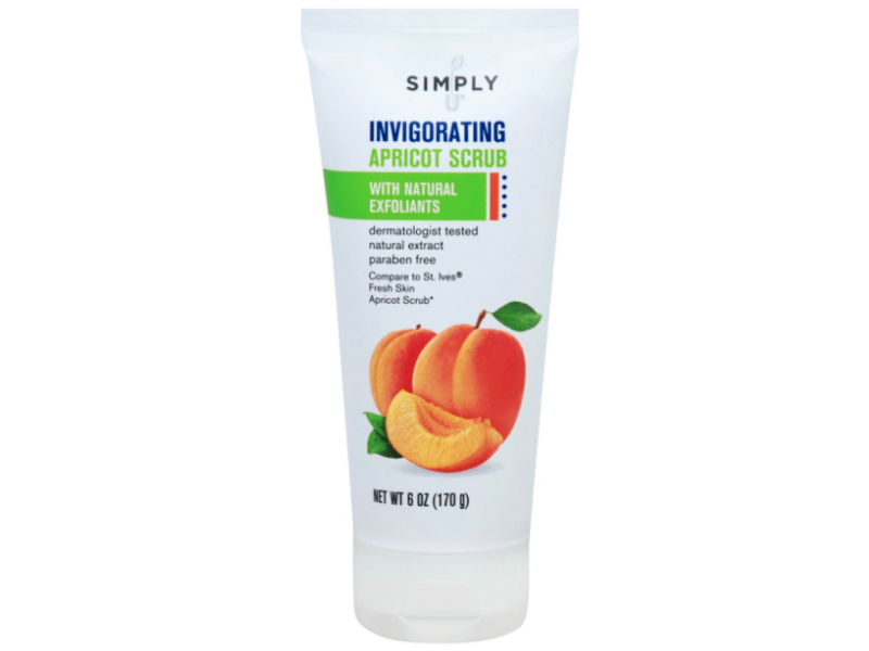 Simply Invigorating Scrub, Apricot, Natural Exfoliants, 6 oz/170 g