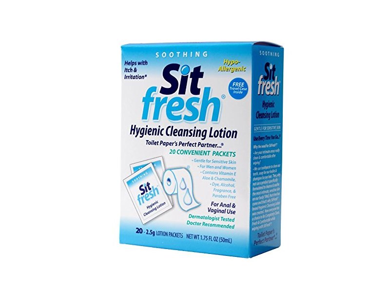 SitFresh Hygienic Cleansing Lotion, 1.75 fl oz (20 Packets)