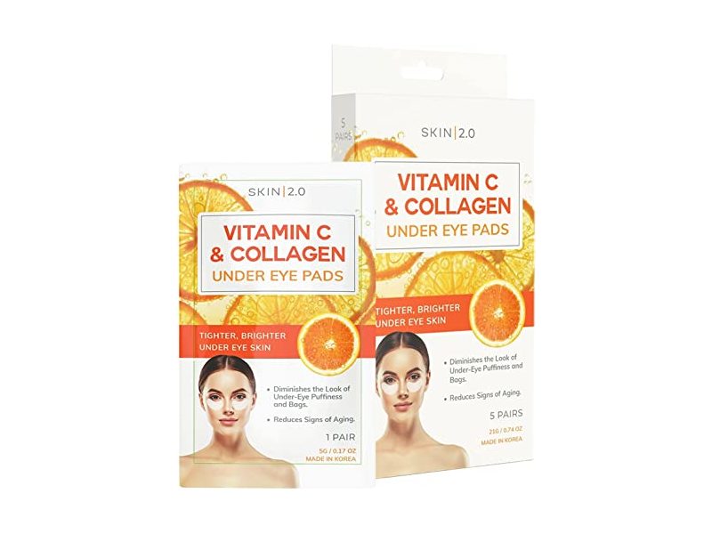 Skin 2.0 Eye Patches, Vitamin C & Collagen, 0.17 oz/5 g, 5 Pairs