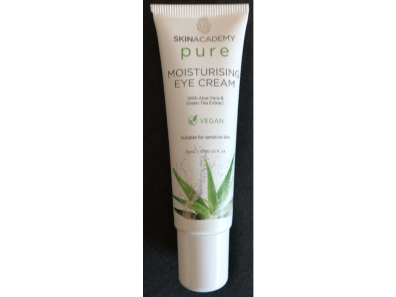 Skin Academy Pure Moisturising Eye Cream, Aloe Vera & Green Tea Extract, 25 mL