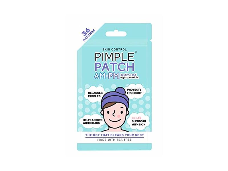 Skin Control Pimple Patch AM + PM Daytime & Overnight Dots, Tea Tree, 36 Count