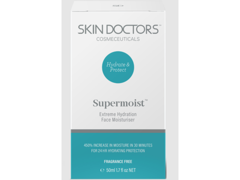 Skin Doctors Supermoist Face Moisturizer, Hydrate & Protect, 1.7 fl oz/50 mL