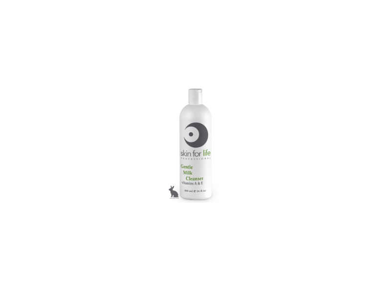 Skin for Life Gentle Milk Cleanser, Vitamins A & E, 16 fl oz/480 mL