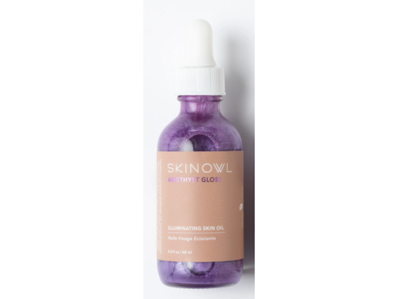 Skin Owl Amethyst Gloss Illuminating Skin Oil, 2 fl oz/60 mL