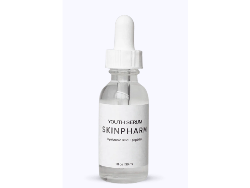 Skin Pharm Youth Serum, Hyaluronic Acid + Peptides, 1 fl oz/30 mL